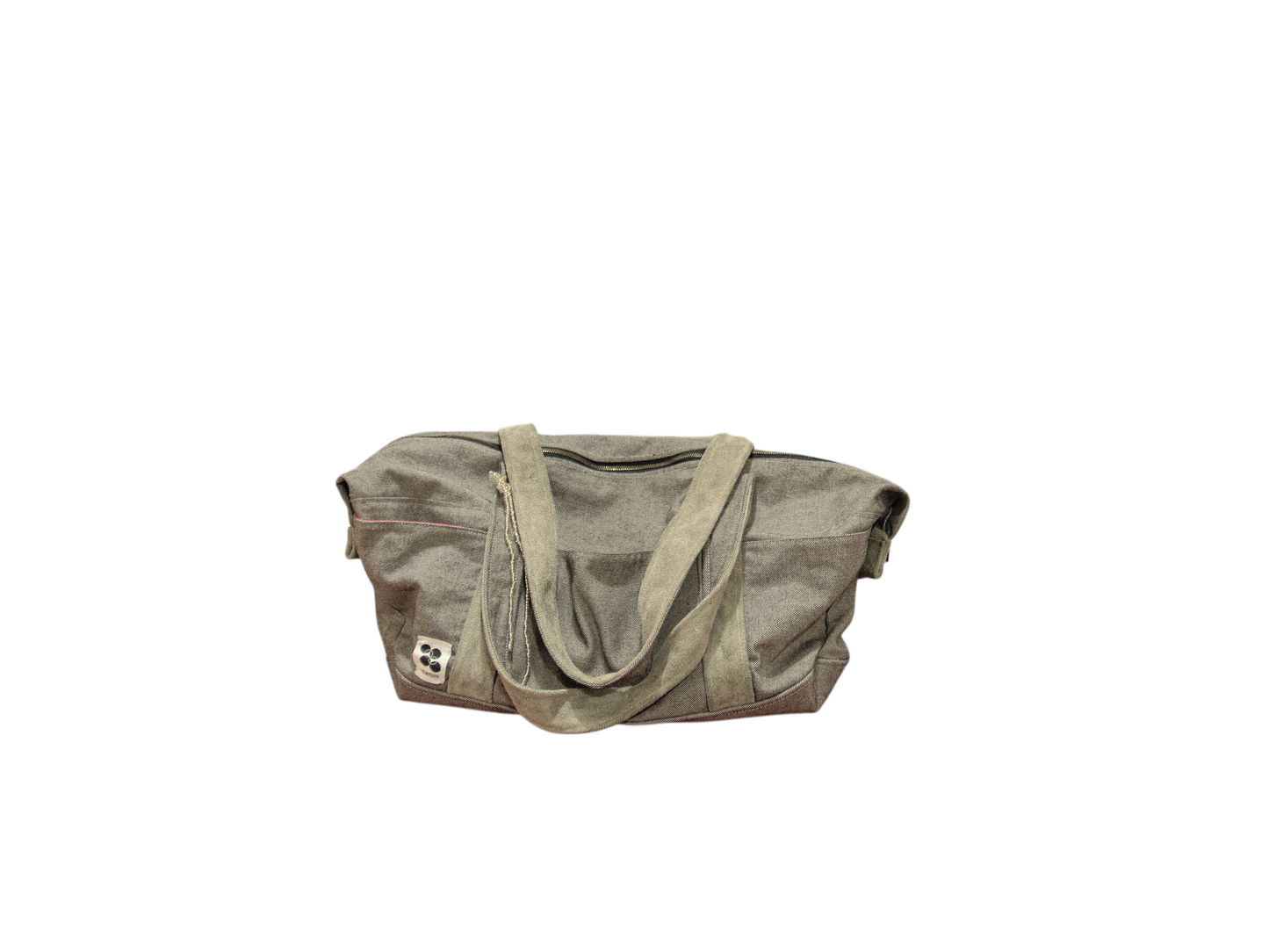 RHIW DUFFLE BAG (Grey & Pink)