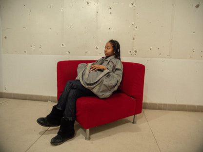 RHIW DUFFLE BAG (Grey & Pink)